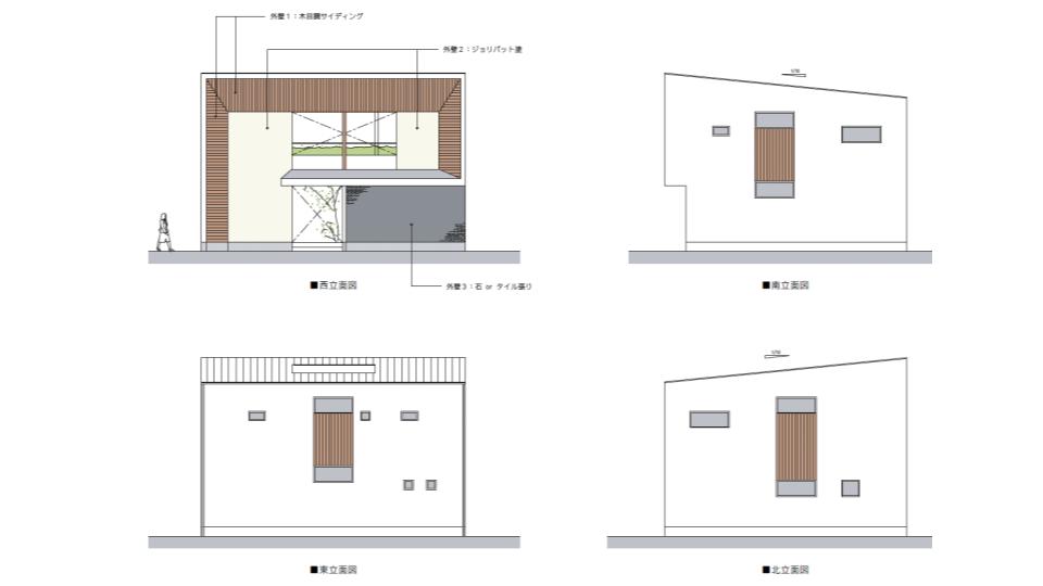 モデルハウス（2階建）の間取り・外観提案